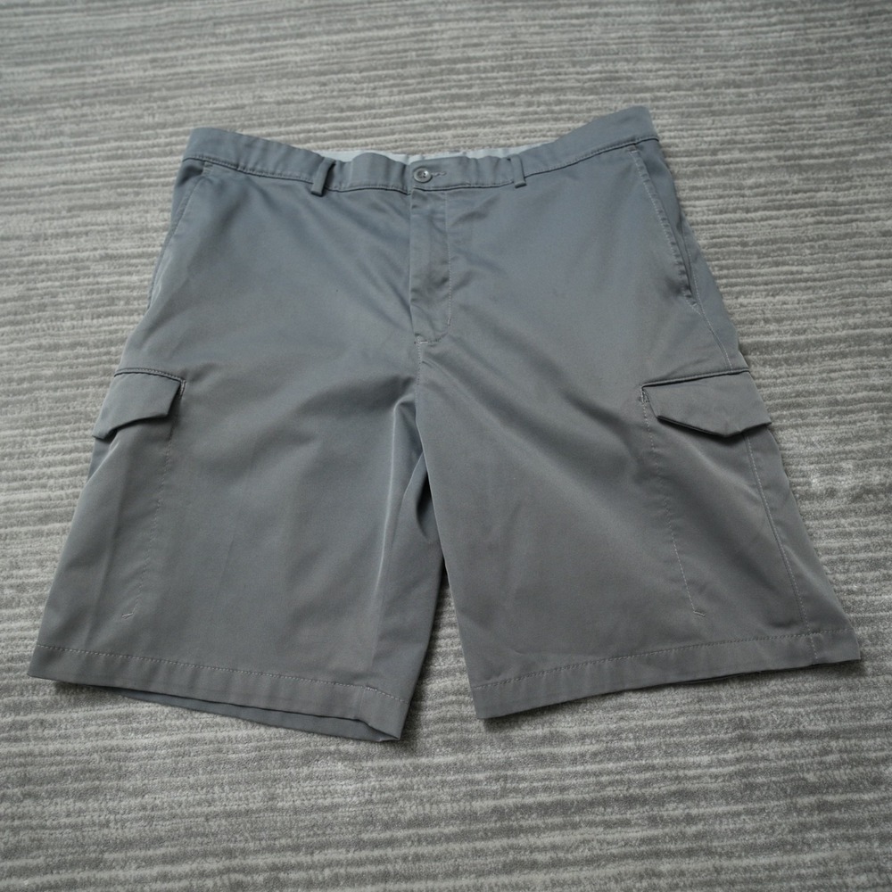 Greg Norman Golf Shorts Tasso Elba Cargo Pockets Gray 37 x 9.75